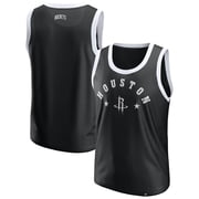 Men's-Fanatics Black Houston Rockets Mesh Tank Top