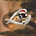 thumbnail image 4 of YOHAVEN Christmas Dog Ornament Pendant Acrylic Hanging Decoration, Cute Animal Holiday Accessories for Xmas Tree Fireplace Door Car Wall Party Favors Decorations, 4 of 5