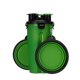thumbnail image 1 of Cuencos de viaje verdes para perros, dispensadores de agua para gatos, cuencos plegables para viajes (dispensador de comida y agua) - cuenco individual + suave, 1 of 5