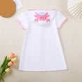 thumbnail image 6 of MEZZALL Girls Romper Jumpsuit O-neck For Toddler Hooded Swimsuit Cover Up For Beach And Bathtime Embroidered Crab Design Tropical Vacation Beachwear Versatile / 18-24 Months, 6 of 7