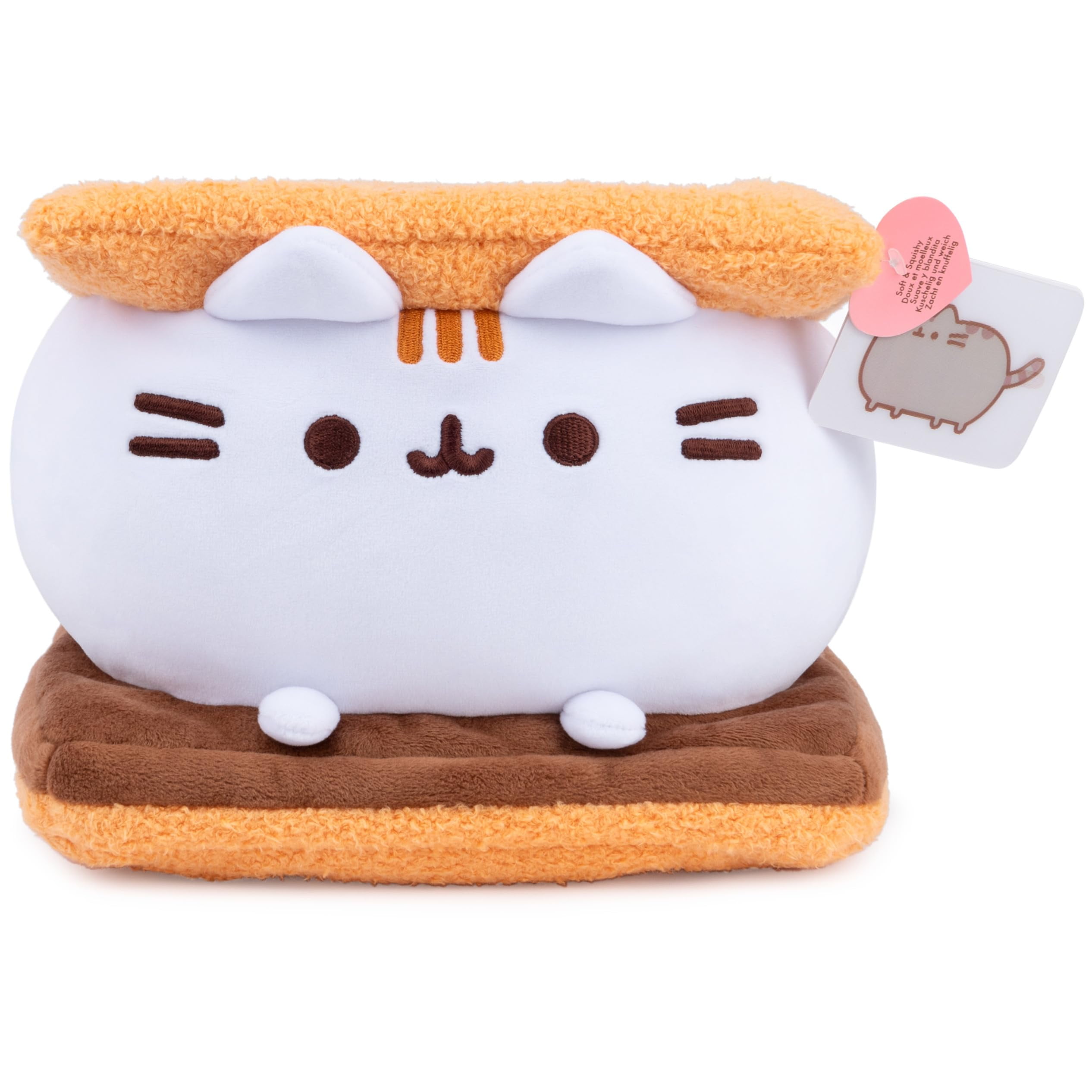 GUND Pusheen Rainbow Squisheen Plush - 11 Inch Round Squishy Stuffed Animal, Super Soft & Huggable