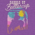 thumbnail image 2 of Girl's Lost Gods Saddle Up Buttercup Graphic Tee Purple Berry Small, 2 of 4