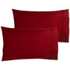 Canopy Simply Solids 300 Thread Count Egyptian Cotton Pillowcases, 2 Count