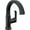 Matte Black, variant on Delta 588Sh-Dst Tetra 1.2 GPM Single Hole Bathroom Faucet And Push Pop-Up Drain Assembly -