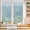 Blue, variant on Privacy Window Film, Blue Striped Static Cling Stained Glass Window Film, UV Sun Blocking Heat Control Stickers, Non-Adhesive Laser Windows Tint 17.7"x39.3" Blue White Stripes Farmhouse
