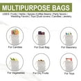 thumbnail image 4 of Custombagsupplies - Unisex 18x20 Inches Reusable Eco-Friendly Cotton Single Drawstring Bags Natural Color, 4 of 6