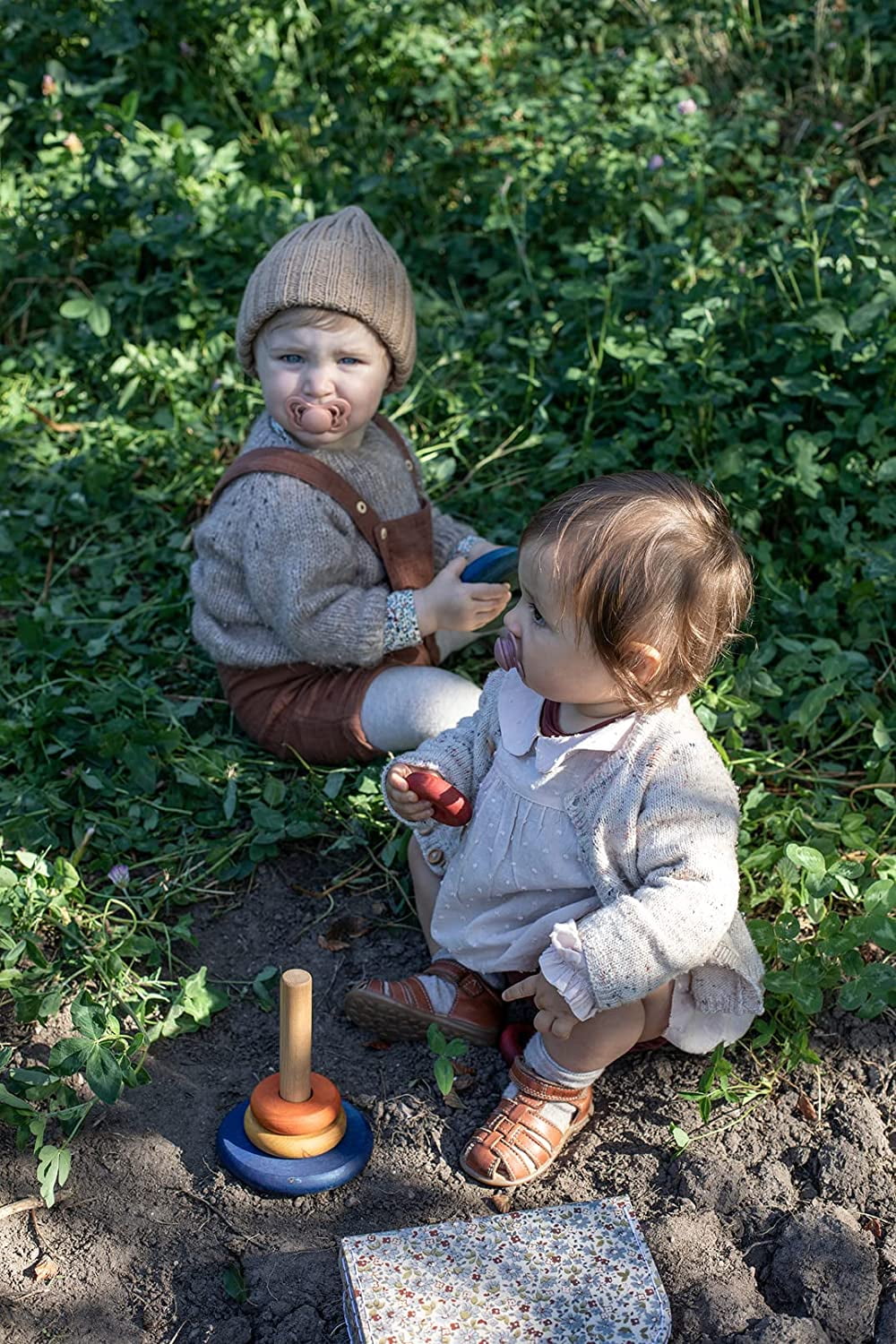 BIBS Pacifiers – Couture | Orthodontic Nipple Pacifier | BPA-Free Natural Rubber | Made in Denmark | Set of 2 Soothers (0-6 Months)