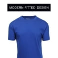 thumbnail image 2 of Men's Short Sleeve Crew Neck Modern Fit Cotton Blend Classic Tee (S-3XL), 2 of 7