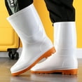 thumbnail image 2 of Women's Mid Calf Rain Boots Waterproof Fashion Garden Shoes Anti-slipping Rainboots for Women Light Rain Shoes, 2 of 6