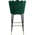thumbnail image 2 of Meridian Furniture Lily Green Velvet Stool (Set of 2), 2 of 4