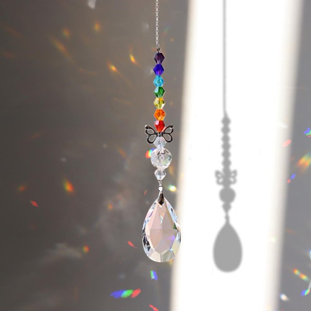 Colgante de cristal de dibujos animados, collar, joyería artesanal, accesorio de moda (F) Wdftyju Libre de BPA
