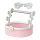 thumbnail image 2 of Percha para pájaros, soporte para excrementos de loros, juguete de actividades, soportes de juego portátiles extraíbles Rosa, 2 of 9