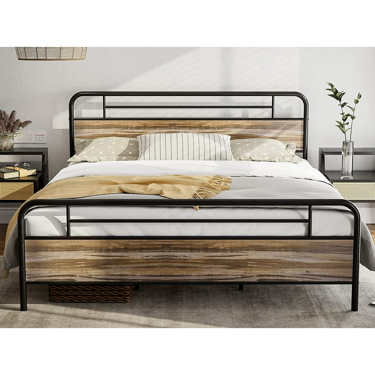 Metal Platform Bed Frame, Can You Use King Size Bedding On A California Frame