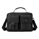 thumbnail image 2 of Bolso bandolera de piel texturizada para mujer | Bolso de mano ligero, espacioso, para viaje y trabajo, con correa ajustable | Múltiples compartimentos | Negro, marrón y caqui, 2 of 6