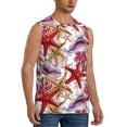 thumbnail image 2 of Pofeuu Coral Reef Print Men's Muscle T-Shirt, Sleeveless, Muscle Tank, Classic Muscle Tee Top For Men Casual Sleeveless Muscle T-Shirt Trendy Clothes-Large, 2 of 7