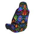 thumbnail image 3 of Picia Colorful Floral Print Waterproof Sweating Car Seat Cover for Post Gym Workout, Running, Beach and Hiking, Universal Fit Anti-Slip Bucket Seat Protector, 3 of 5