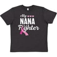 thumbnail image 3 of Inktastic Breast Cancer Awareness My Nana is a Fighter Youth T-Shirt, 3 of 5