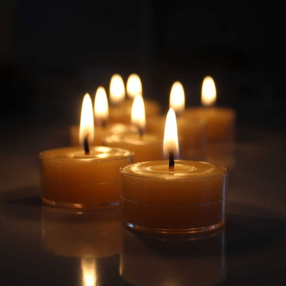 Beeswax Tea Light Candles - 12 Pack