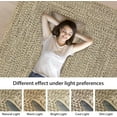 thumbnail image 3 of CAROMIO 5' x 7' Modern Rugs for Bedroom Imitation Braided Pattern Soft Carpet, Beige, 3 of 5