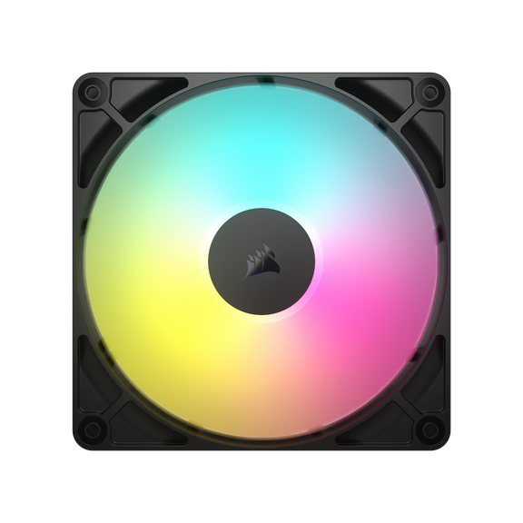 CORSAIR RS140 ARGB PWM 140mm Fan - Simplified Control - Daisy-Chain 4-Pin PWM and  5V ARGB Connections - Concentrated AirGuide Cooling - Magnetic Dome Bearing