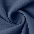 thumbnail image 7 of Women's Cotton Linen Blend T-Shirts 3/4 Sleeve V Neck Loose Fit Casual Tops Summer Pullover Shirts Daily Wear Navy M, 7 of 7