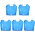 thumbnail image 1 of 5 bolsas de agua plegables, 10 l, portátiles, plegables, para exteriores, bolsas de agua plegables, para acampar, senderismo, picnic, barbacoa, coche, contenedor de almacenamiento, kit de emergencia, 1 of 5