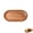 Natural wood tone, variant on Natural Wood Rectangular Serving Tray, Rounded Edge Wooden Coffee Tea Tray for Home Kitchen Cafe Drinks & Dessert