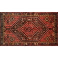 thumbnail image 1 of Ahgly Company Indoor Rectangle Traditional Dark Sienna Brown Persian Area Rugs, 6' x 9', 1 of 6