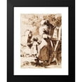 thumbnail image 2 of Pietro Antonio Novelli 15x18 Black Modern Framed Museum Art Print Titled - A Bearded Monk Showing a Portable Altar to a Praying Child, with an Old Woman Kneeling (Mid-18th-Early 19th Century, 2 of 5
