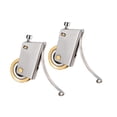 thumbnail image 3 of deevoka 2x Sliding Patio Door Roller Assembly Replacement Professional for Closet Doors Hardware Multifunctional Silent Copper Wheel Single Concave Wheel, 3 of 9