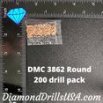 thumbnail image 3 of 3862 Perles Rondes 5D Peinture Diamant DMC 3862 Moka Foncé Beige Marron, 3 of 3