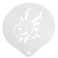 thumbnail image 2 of Coffee Stencils For Christmas - 3 Pc Kit - Novelty Classic Design (3pc Reindeer Assorted), 2 of 3