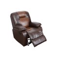 thumbnail image 2 of PonLiving 41'' Wide Manual Standard Recliner Chair,Brown, 2 of 4