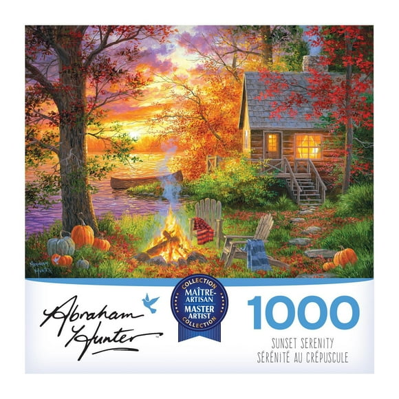 Cra-Z-Art Abraham Hunter Puzzle de 1000 pièces - Sérénité au coucher du soleil