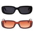 thumbnail image 4 of Gafas de sol BUTABY Rectangulares de estilo retro UV400 para mujer, 4 of 7