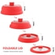 thumbnail image 3 of Tapa Anti Salpicaduras para Microondas de Vidrio 27,4 cm Roja, 3 of 9