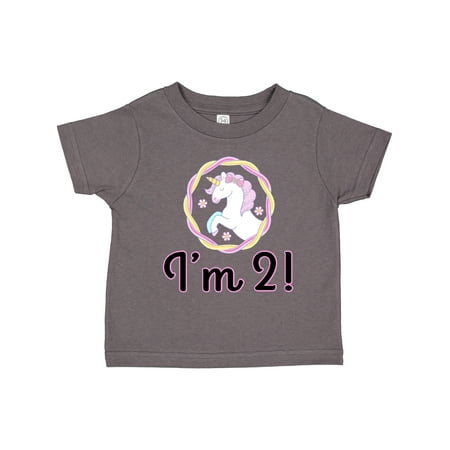 

Inktastic 2nd Birthday Unicorn Party Girls Gift Toddler Toddler Girl T-Shirt