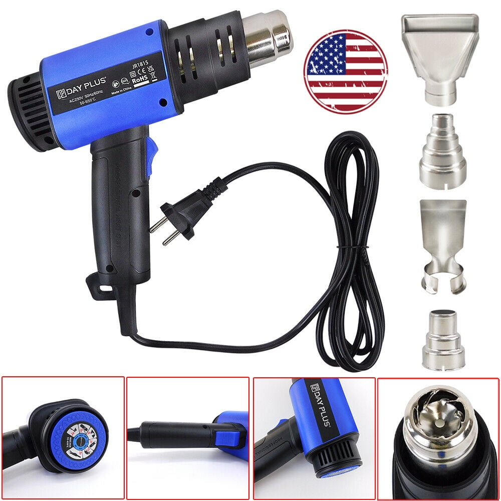 Dayplus Handheld Heat Gun Professional Hot Air Heat Gun Kit 2 Speed