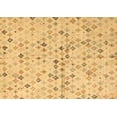 thumbnail image 1 of Ahgly Company Indoor Rectangle Abstract Brown Modern Area Rugs, 7' x 9', 1 of 4