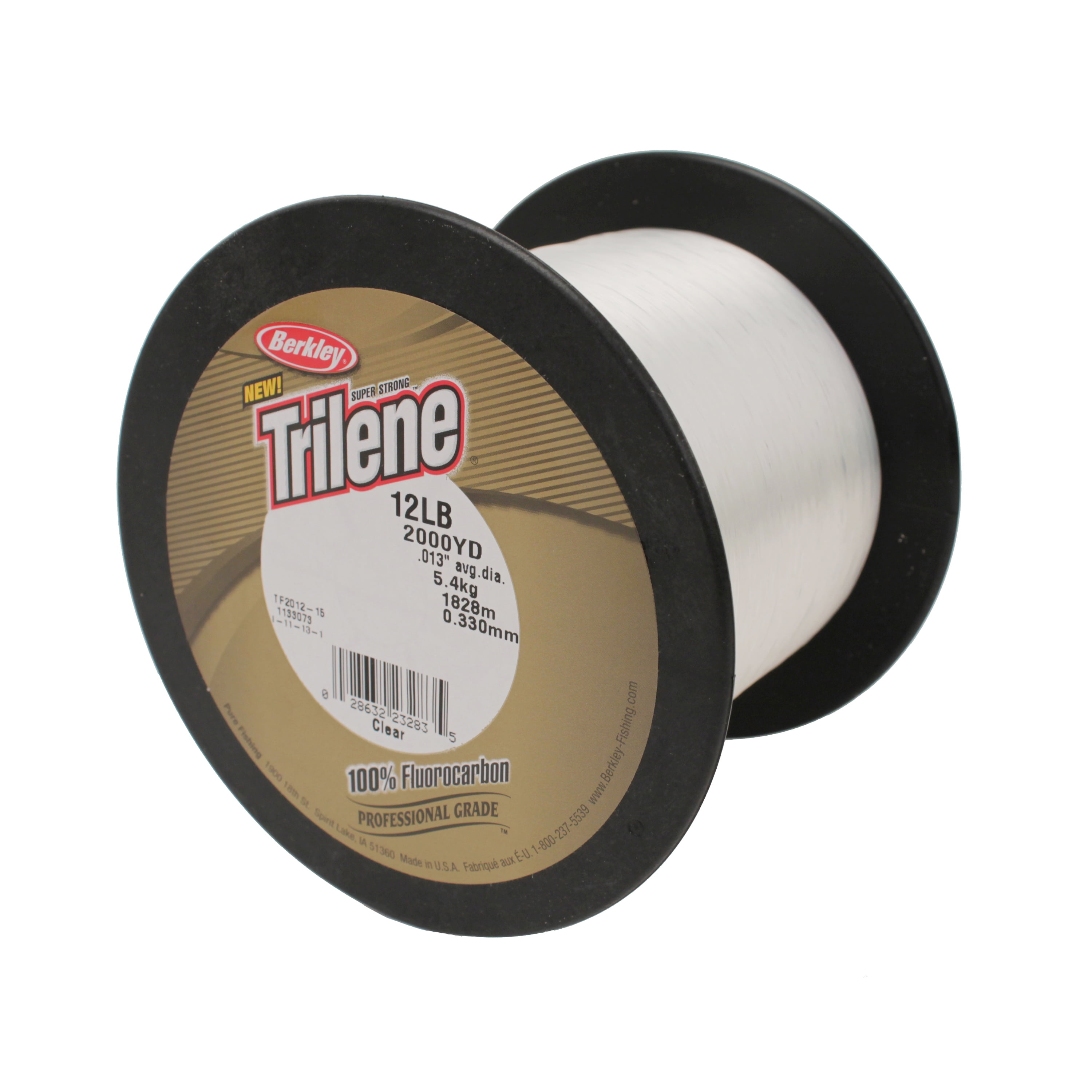 Berkley Trilene® 100% Fluorocarbon, Clear, 12lb