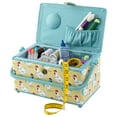 thumbnail image 3 of Dritz Medium Sewing Basket, Yellow Chickens, 3 of 3