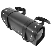 UPGRATOR Waterproof Motorcycle Bag 1Pcs Black Pu Leather Multipurpose Rack Bag for Travel