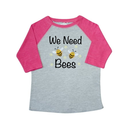 

Inktastic Beekeeping We Need Bees Gift Toddler Boy or Toddler Girl T-Shirt