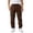 Brown, variant on Boys' Linen Pull-On Casual Pants Loose Fit Straight Leg Pants for Kids Elastic Drawstring Waist Summer Beach Pants