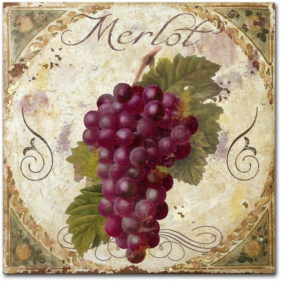 Trademark Fine Art "Tuscany Table Merlot" Canvas Art by Color Bakery