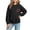 Black, variant on Fall Hoodless Sweatshirts for Girl Loose Leopard Bow Cherry Printed Long Sleeve Crew Neck Solid Color Fashion Casual Pullover Tops Black 2-3 Years