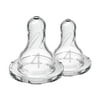 Dr. Brown's Natural Flow Standard Silicone Bottle Nipple, Level 1 0m+, 2 Ct (2 Pack) (Bundle)