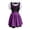 Dress77-Purple, variant on UAYOTSE Women Oktoberfest Dress, Bavarian Dirndl Costume with Blouse and Apron, German Festival Party Dress for Women