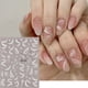 thumbnail image 4 of Pegatinas 3D de lazo blanco para uñas, cinta de diseño de pajarita, líneas irregulares románticas simples, calcomanía de manicura para damas y niñas, MO312, 4 of 7