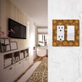 thumbnail image 5 of Yayeee Rocker Switch Wall Plate 1-Gang 4.6"x2.9" Home Decorative Outlet Cover, Retro Orange Flowers, 5 of 6